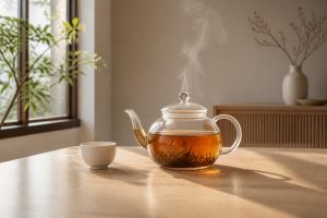 La théière en verre : transparence et saveurs préservées
