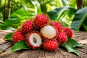 Le ramboutan fruit : une merveille exotique aux poils doux