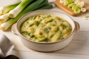 Une recette de fondue de poireaux facile et onctueuse