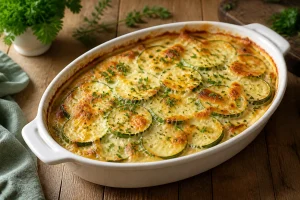 Gratin de courgettes à la dauphinoise : saveurs simples