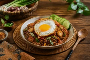 La recette du nasi goreng : riz frit indonésien
