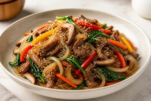 Recette Japchae : le secret des nouilles coréennes
