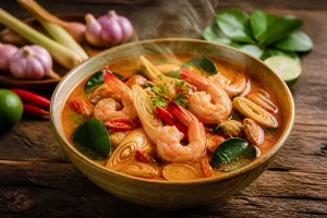 Recette soupe Tom Yum : saveurs thaïlandaises équilibrées
