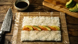 Uramaki : le sushi inversé, riz à l’extérieur et nori à l’intérieur